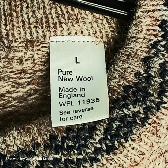 Hunt Club England Sweater Mens Large Pure Wool Nordic Style Crew Neck - Picture 10 of 10